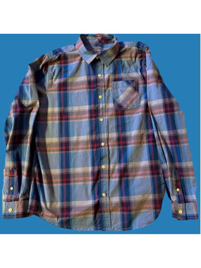 Arizona Boy’s Long Sleeve Plaid, Size XL Husky NEVER WORN